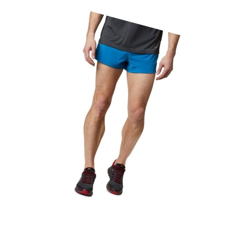 Columbia FKT Run Şort Erkek Mavi | 38056-PHKY