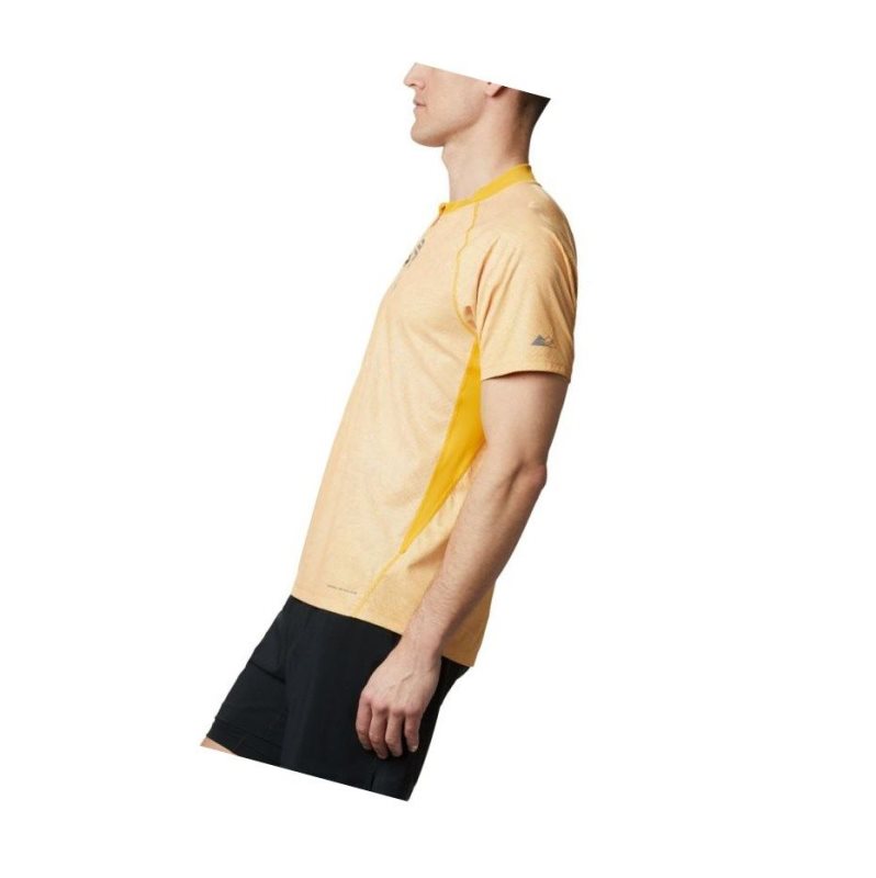 Columbia FKT Short Sleeve Top Tişört Erkek Açık Altın | 50961-KVEN
