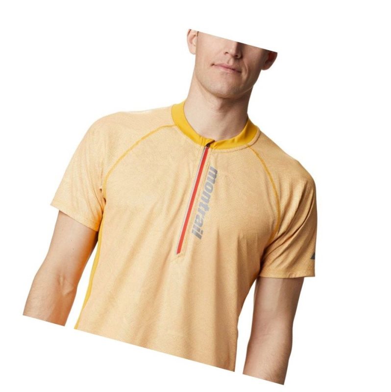 Columbia FKT Short Sleeve Top Tişört Erkek Açık Altın | 50961-KVEN