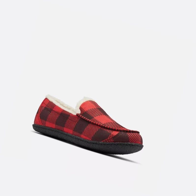 Columbia Fairhaven Terlik Erkek Kırmızı Siyah | 35842-PFHN