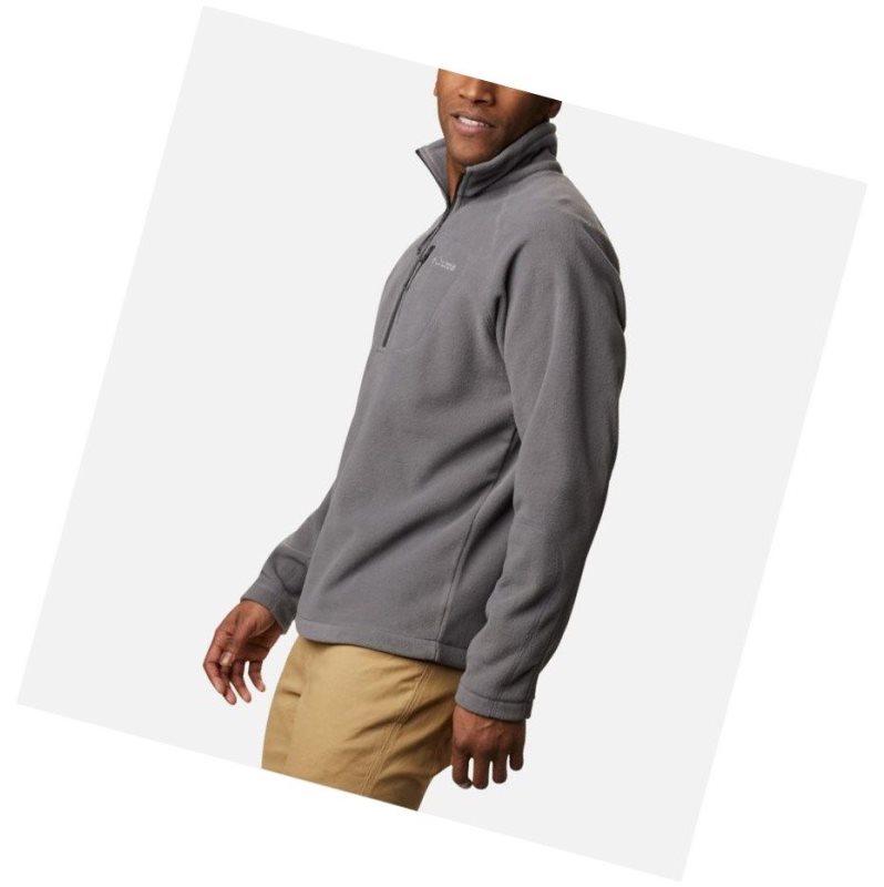 Columbia Fast Trek III Half Zip Fleece Sweatshirt Erkek Gri | 07859-AHDI