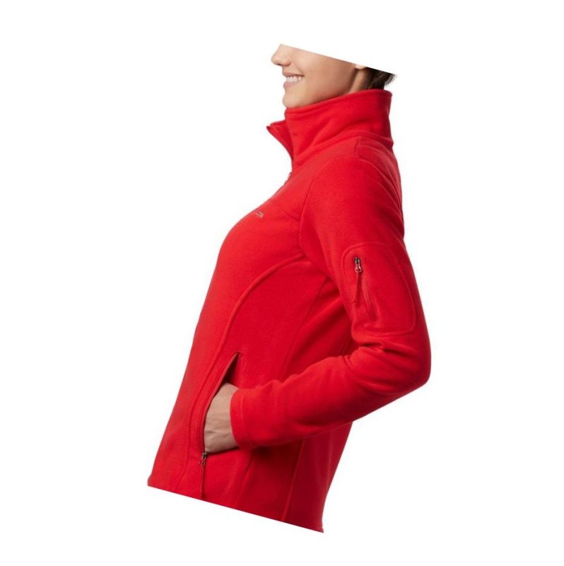 Columbia Fast Trek II Fleece Mont Kadın Kırmızı | 31486-AUPM