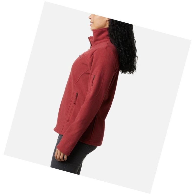 Columbia Fast Trek II Fleece Mont Kadın Kırmızı | 85490-PCFD