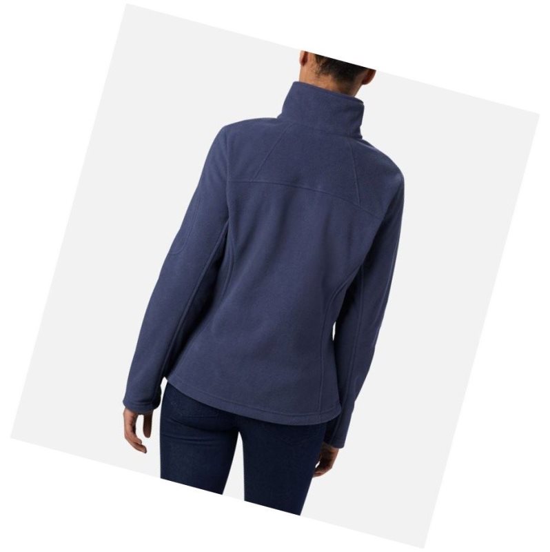 Columbia Fast Trek II Fleece Mont Kadın Lacivert | 05927-PXRI