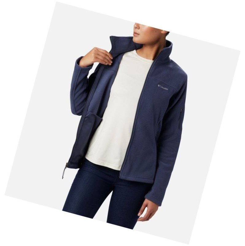 Columbia Fast Trek II Fleece Mont Kadın Lacivert | 05927-PXRI