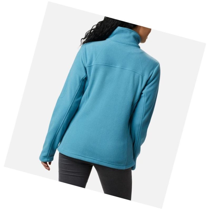 Columbia Fast Trek II Fleece Mont Kadın Mavi | 59760-VIGW