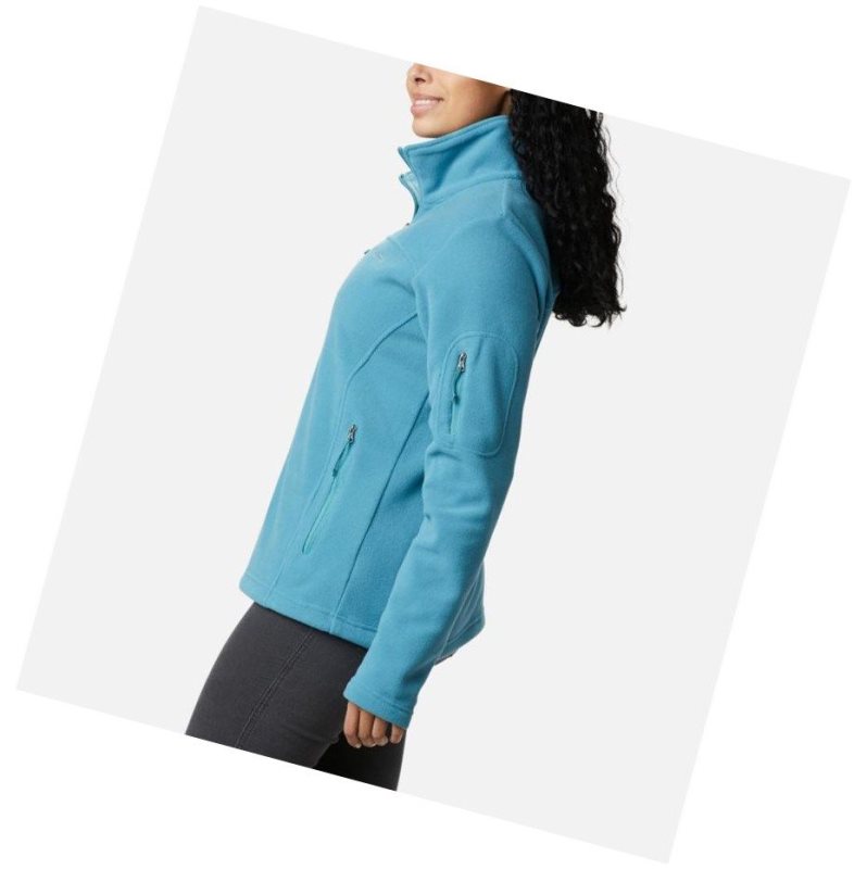 Columbia Fast Trek II Fleece Mont Kadın Mavi | 59760-VIGW