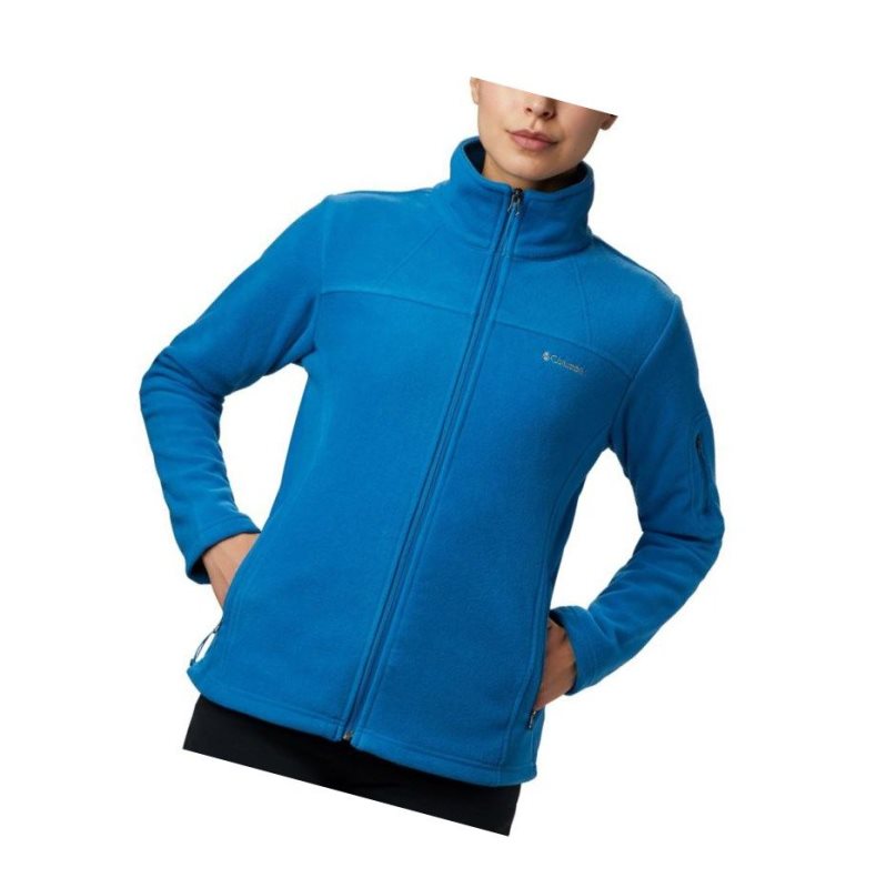 Columbia Fast Trek II Fleece Mont Kadın Mavi | 58670-ZQSR