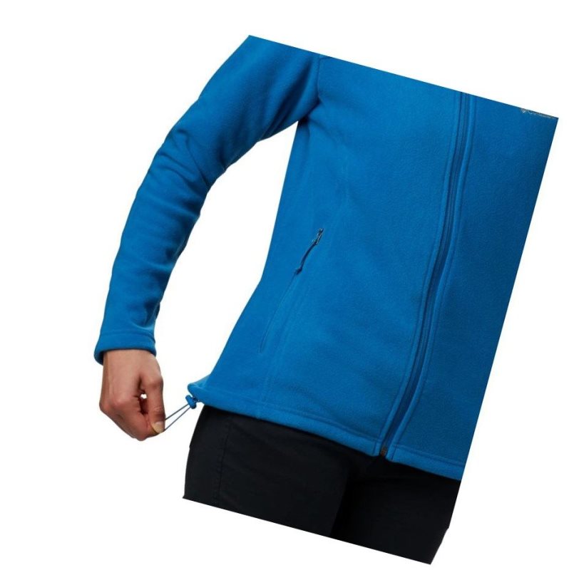 Columbia Fast Trek II Fleece Mont Kadın Mavi | 58670-ZQSR