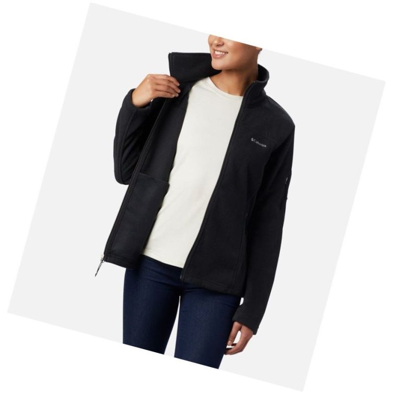 Columbia Fast Trek II Fleece Mont Kadın Siyah | 82461-GKBI
