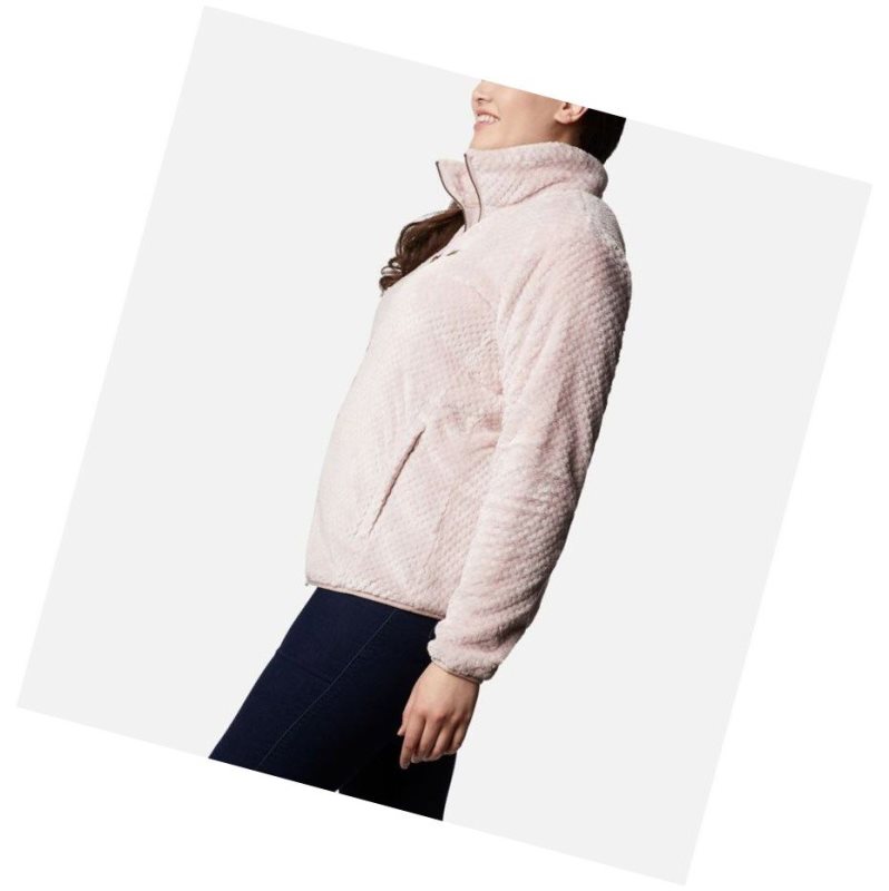 Columbia Fire Side II Plush Full Zip Fleece Plus Size Mont Kadın Pembe | 05736-EZRG