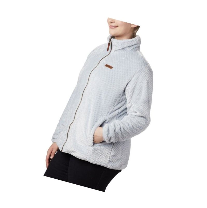 Columbia Fire Side II Plush Full Zip Fleece Plus Size Mont Kadın Gri | 86904-WSHM