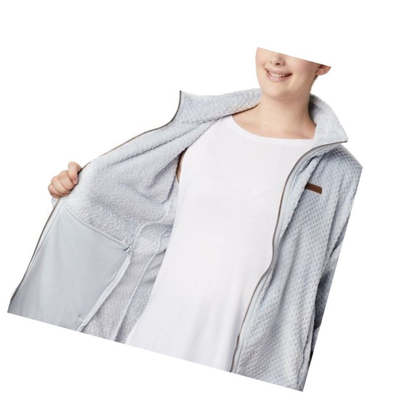 Columbia Fire Side II Plush Full Zip Fleece Plus Size Mont Kadın Gri | 86904-WSHM