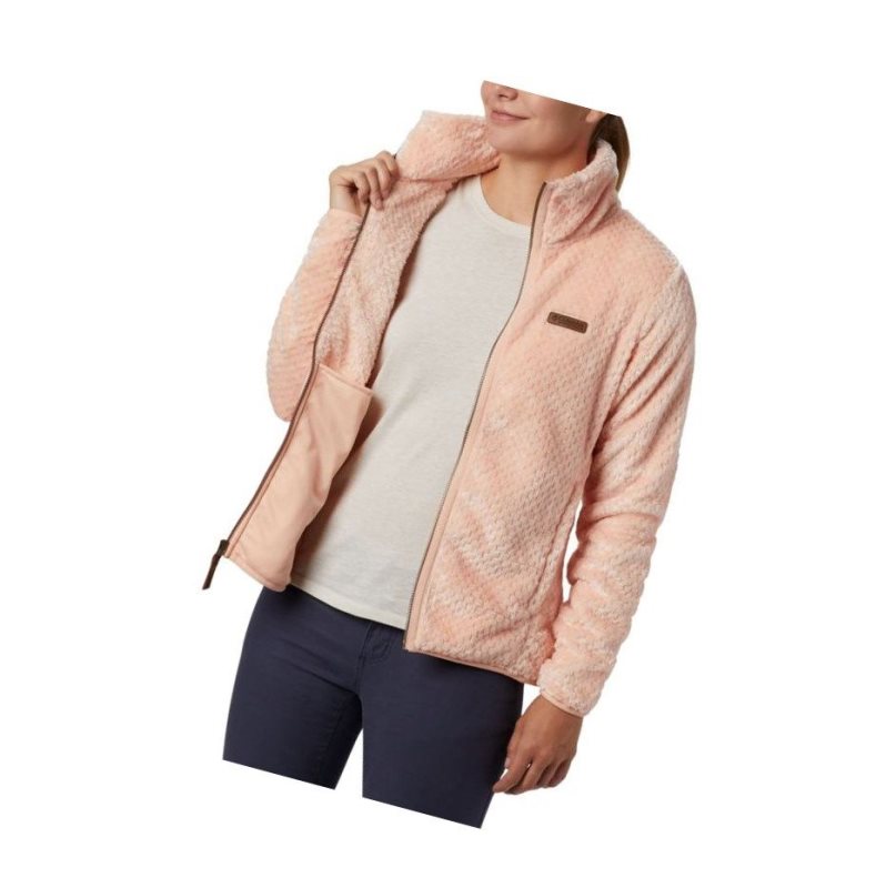 Columbia Fire Side II Sherpa Full Zip Fleece Mont Kadın Pembe | 78325-LAFR