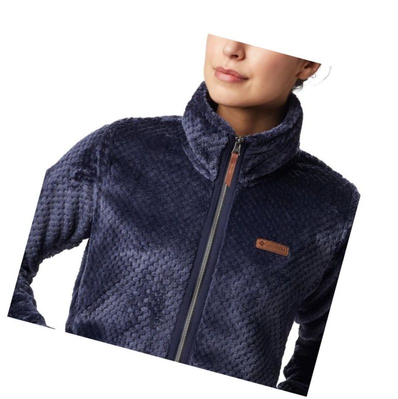 Columbia Fire Side II Sherpa Full Zip Fleece Mont Kadın Lacivert | 59102-PZSI