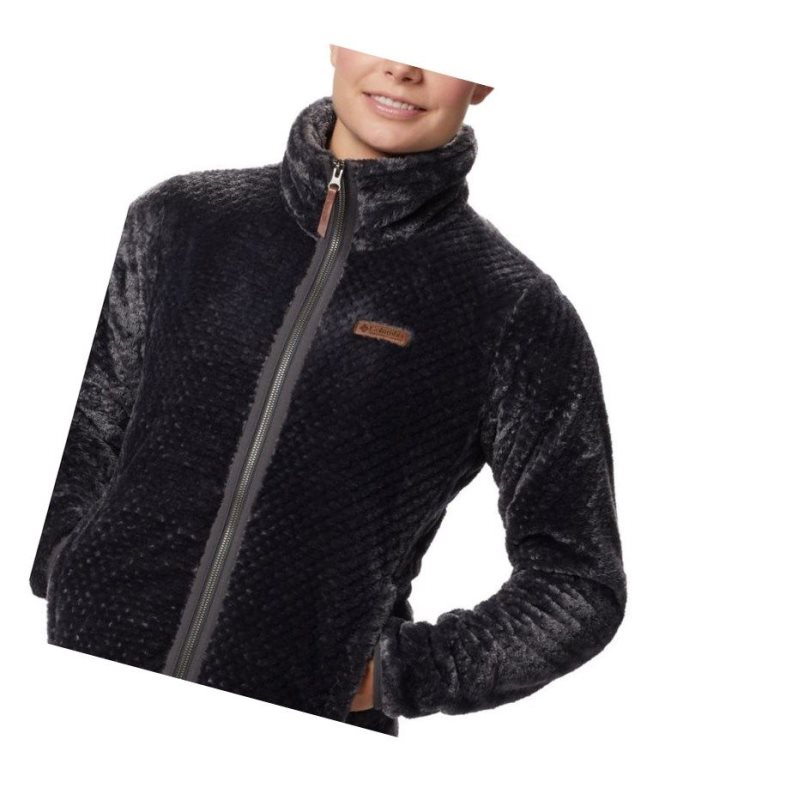 Columbia Fire Side II Sherpa Full Zip Fleece Mont Kadın Koyu Gri | 32710-POIY