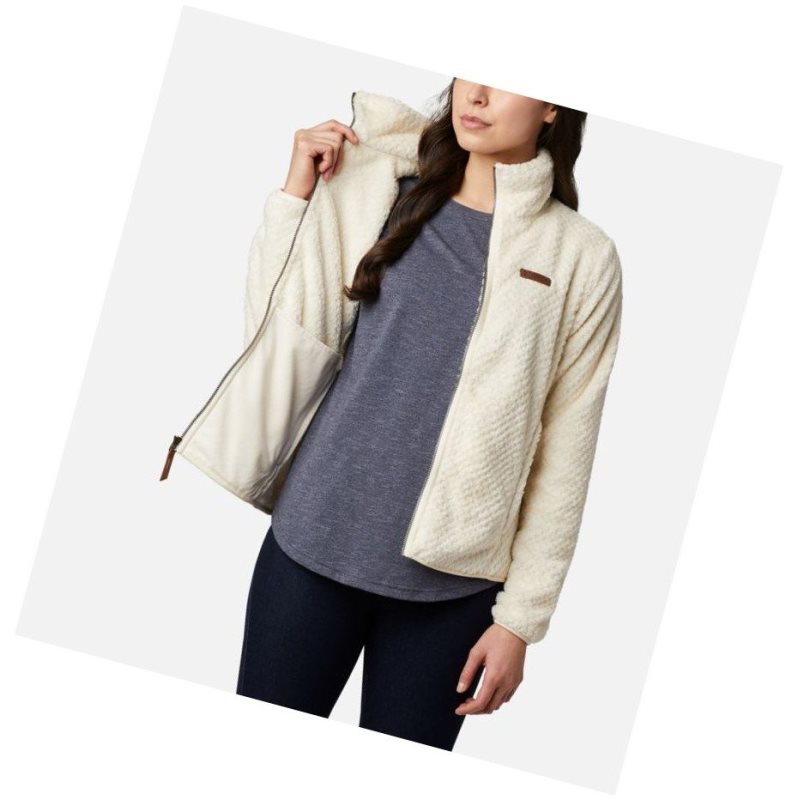 Columbia Fire Side II Sherpa Full Zip Fleece Mont Kadın Krema | 26579-BAQX