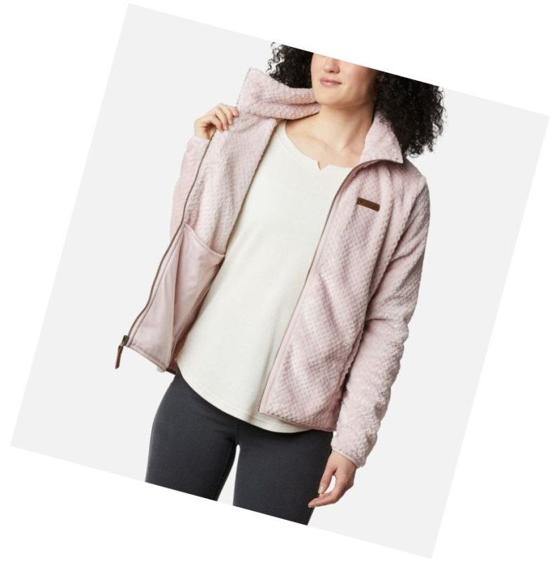 Columbia Fire Side II Sherpa Full Zip Fleece Mont Kadın Pembe | 86490-JNWT