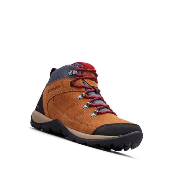 Columbia Fire Venture II Suede Waterproof Ankle Yürüyüş Botu Kadın Kahverengi | 98753-LHRE