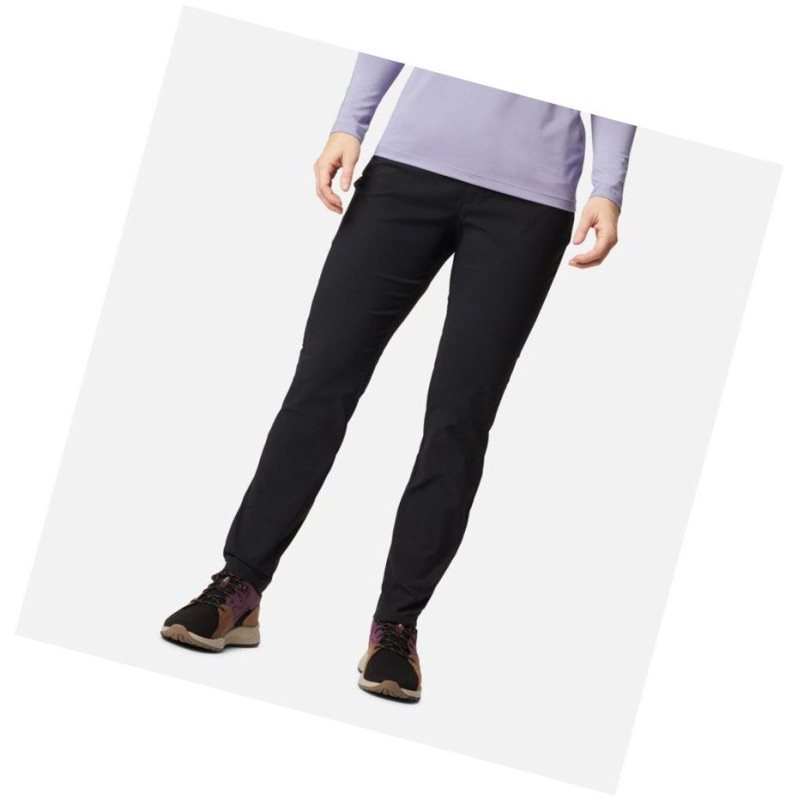 Columbia Firwood 5 Pocket Slim Pantolon Kadın Siyah | 14038-JAHC