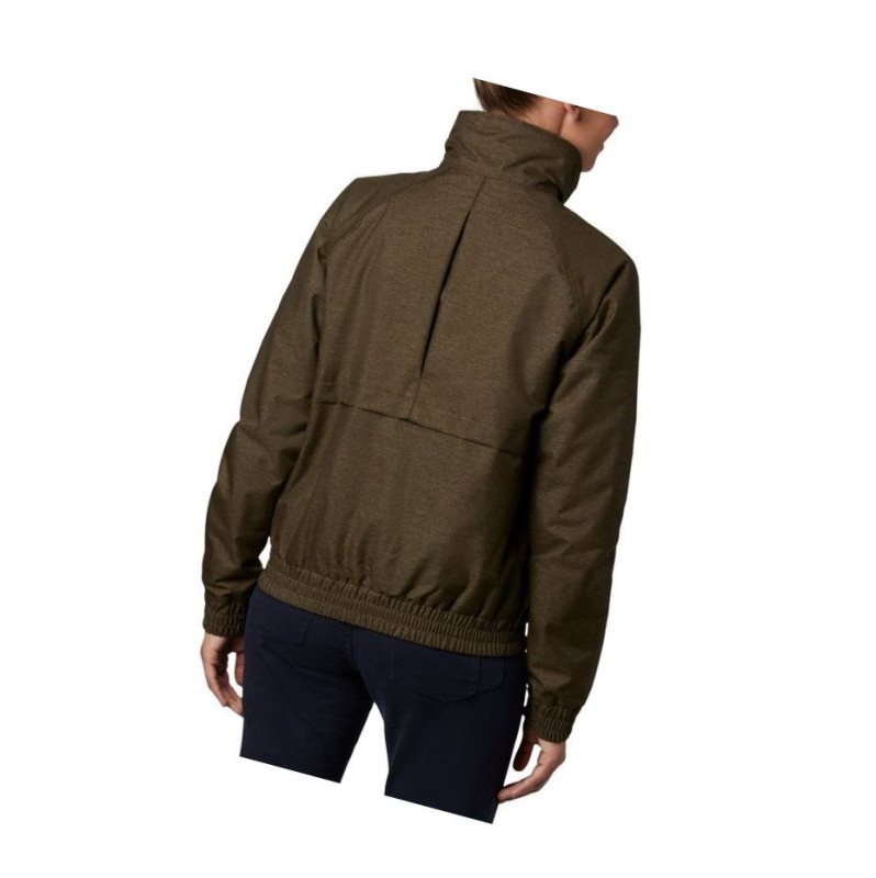 Columbia Firwood Bomber Mont Kadın Zeytin Yeşili | 64738-VFTM