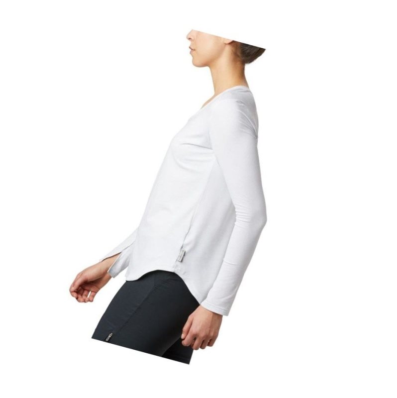 Columbia Firwood Camp Long Sleeve Sweatshirt Kadın Beyaz | 19485-ZHDR