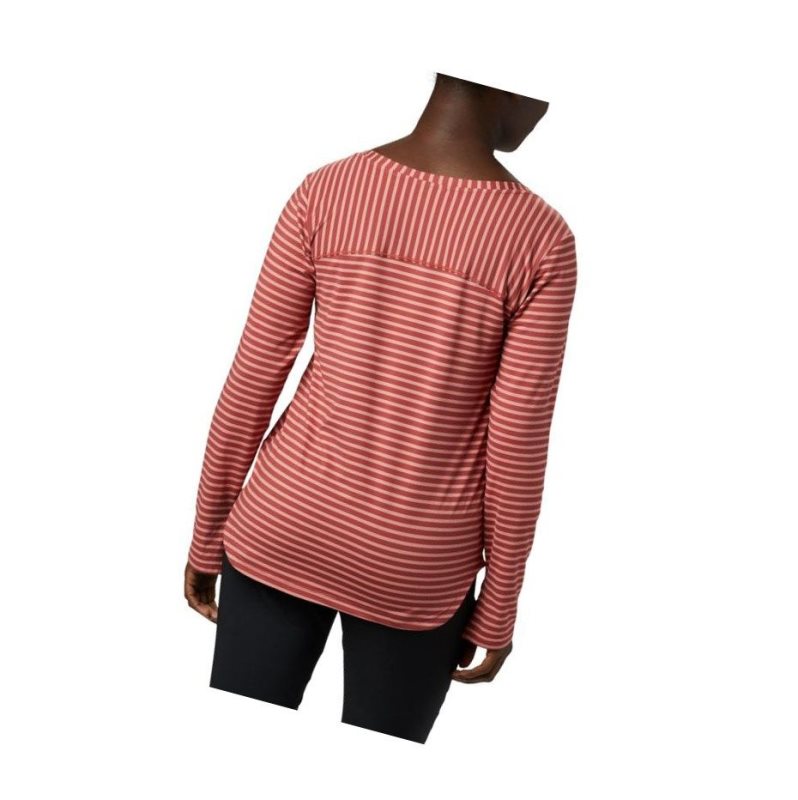 Columbia Firwood Camp Long Sleeve Sweatshirt Kadın Kırmızı | 97612-UTBE