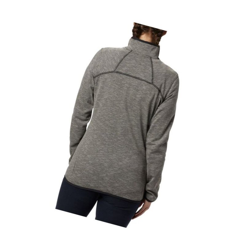Columbia Firwood Camp Striped Full Zip Fleece Mont Kadın Siyah | 81746-WDYL