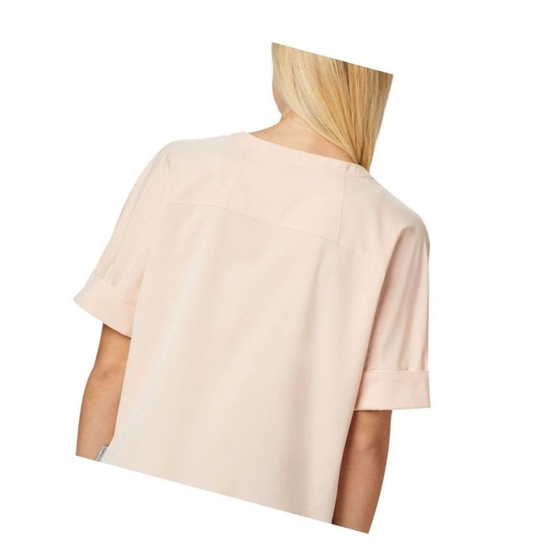 Columbia Firwood Crossing Short Sleeve Gömlek Kadın Pembe | 72685-WVNU