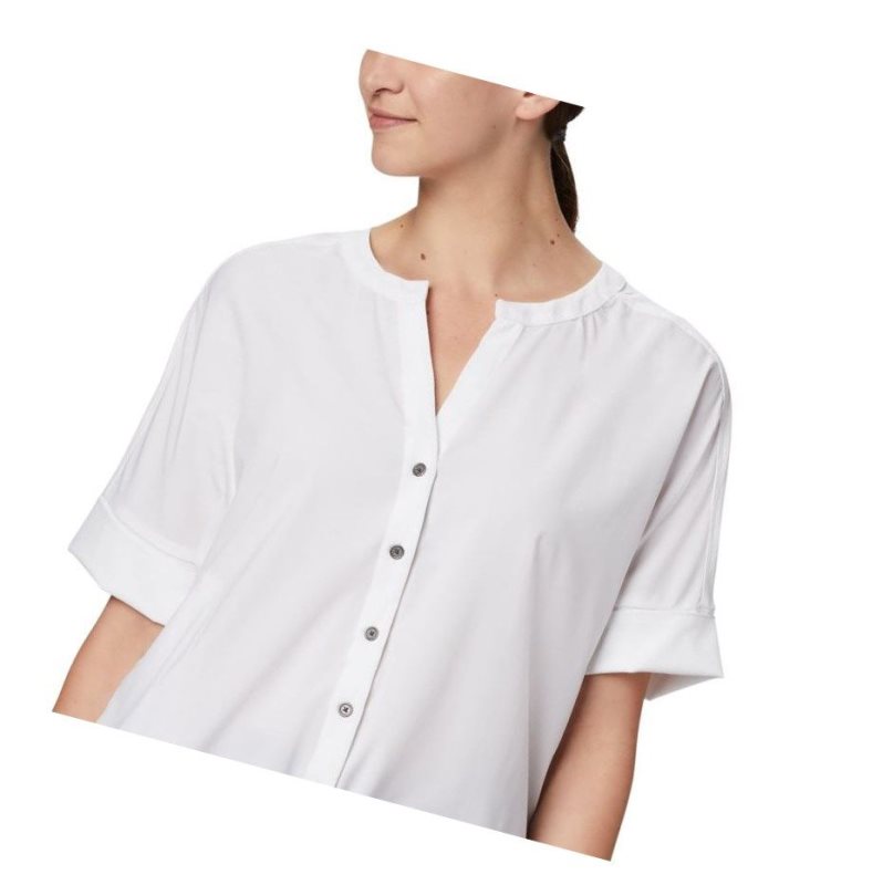 Columbia Firwood Crossing Short Sleeve Gömlek Kadın Beyaz | 37624-XAUF