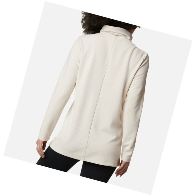 Columbia Firwood Ottoman Turtleneck Sweatshirt Kadın Krema | 05183-QWGH