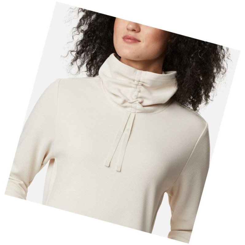 Columbia Firwood Ottoman Turtleneck Sweatshirt Kadın Krema | 05183-QWGH