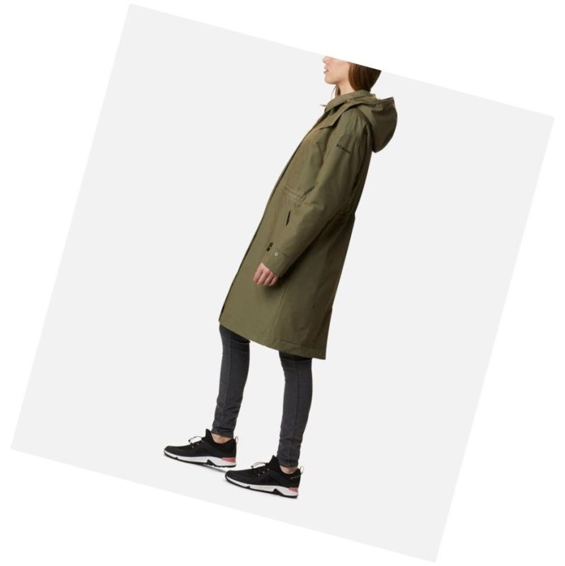 Columbia Firwood Parka Mont Kadın Gri Yeşil | 74950-BXTY