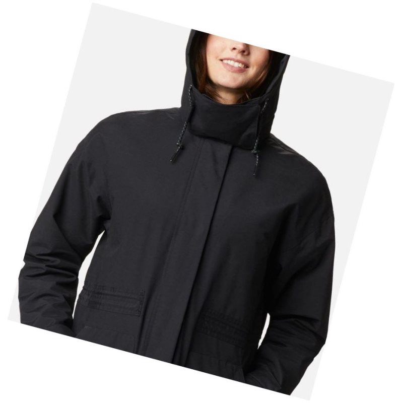 Columbia Firwood Parka Mont Kadın Siyah | 51480-MYVB