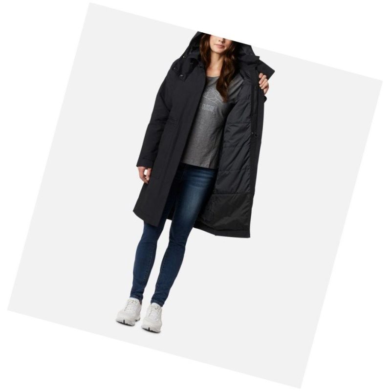 Columbia Firwood Parka Mont Kadın Siyah | 51480-MYVB