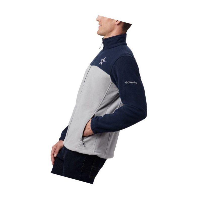 Columbia Flanker III Full Zip Fleece - Dallas Cowboys Mont Erkek Lacivert Gri | 07182-KTME