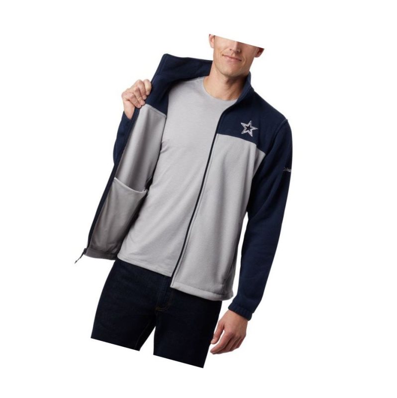 Columbia Flanker III Full Zip Fleece - Dallas Cowboys Mont Erkek Lacivert Gri | 07182-KTME