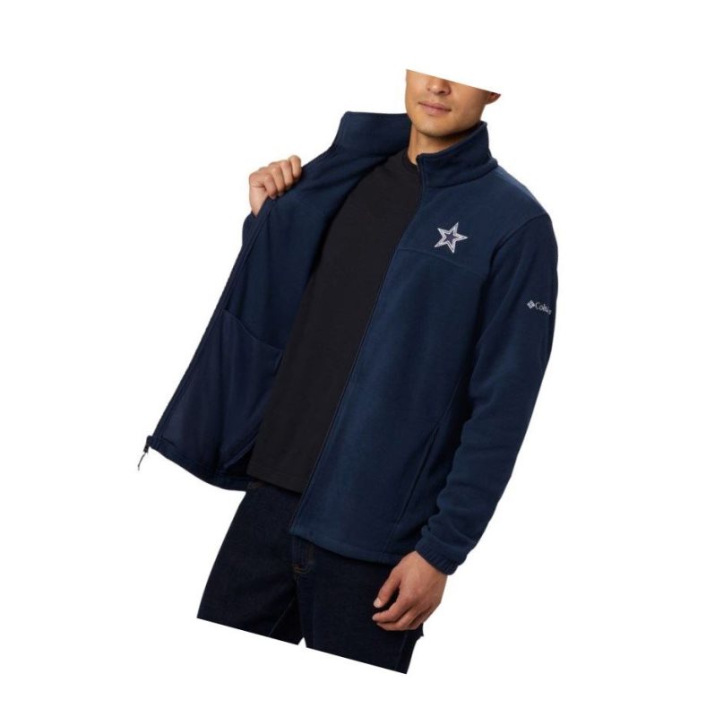 Columbia Flanker III Full Zip Fleece - Dallas Cowboys Mont Erkek Lacivert | 01236-XKJQ