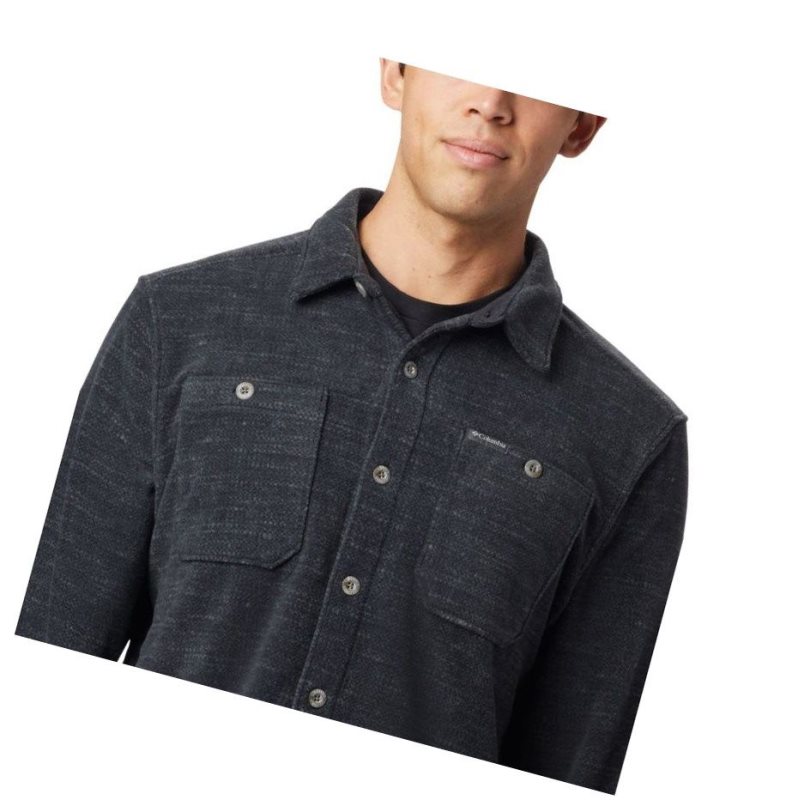Columbia Flare Gun Fleece Over Gömlek Erkek Siyah | 50834-JWDF