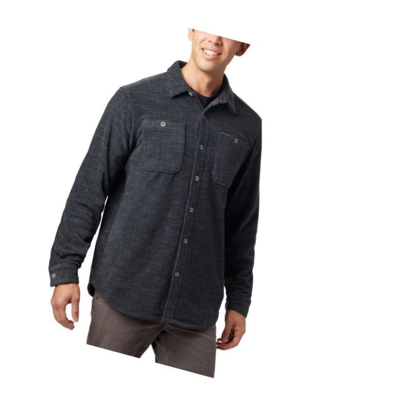 Columbia Flare Gun Fleece Over Gömlek Erkek Siyah | 50834-JWDF