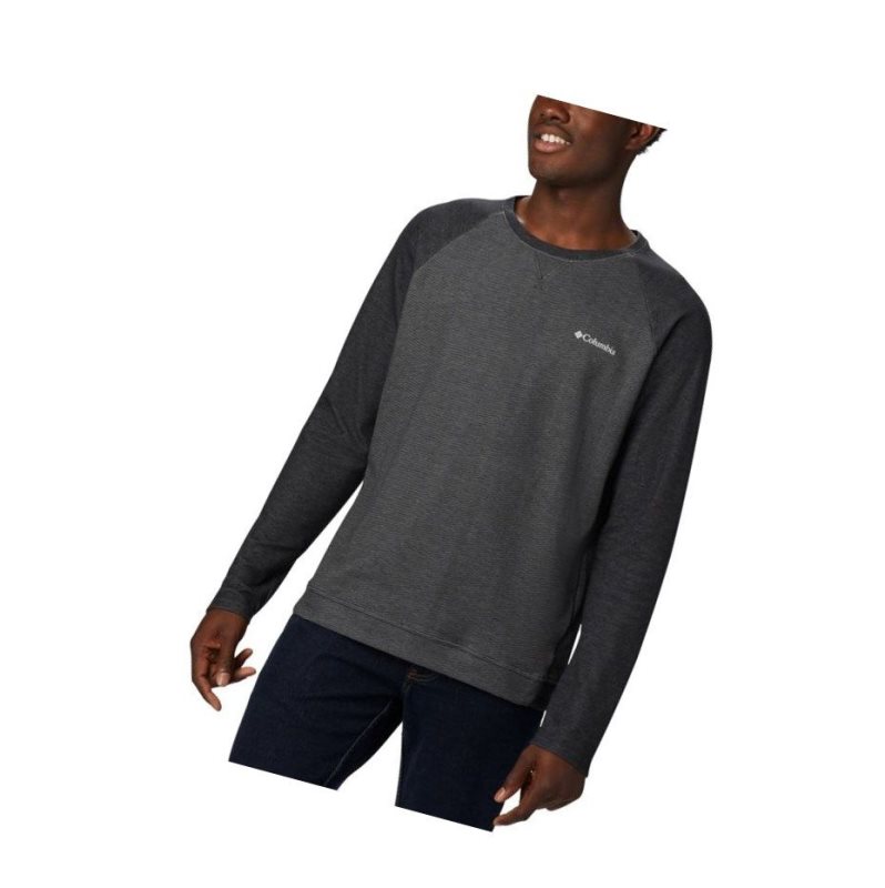 Columbia Flare Gun Long Sleeve Raglan Sweatshirt Erkek Siyah | 69375-KLNA