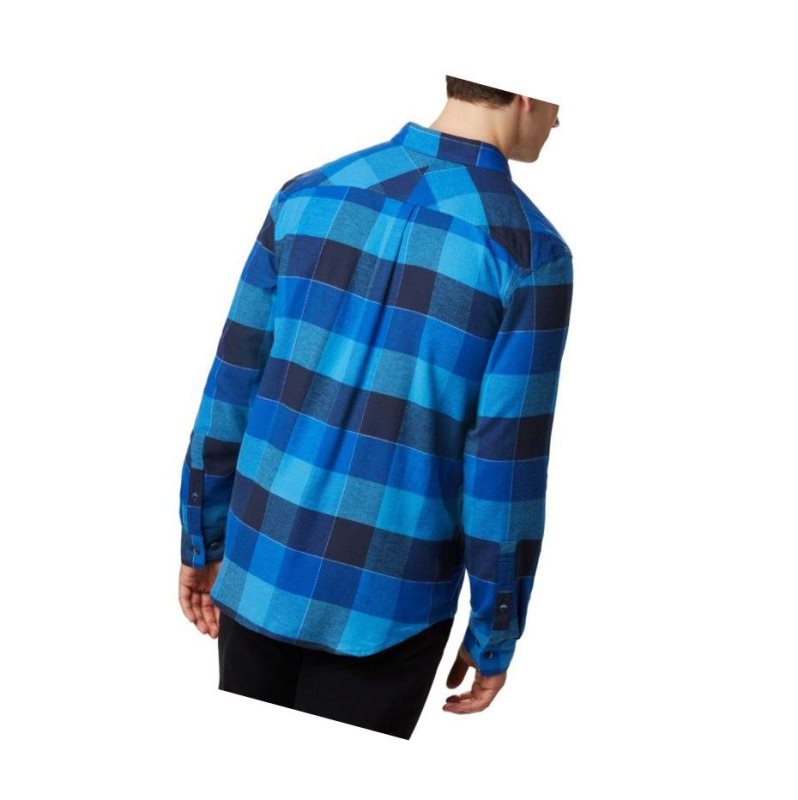 Columbia Flare Gun Stretch Flannel Big Gömlek Erkek Mavi Mavi | 10258-XEJB