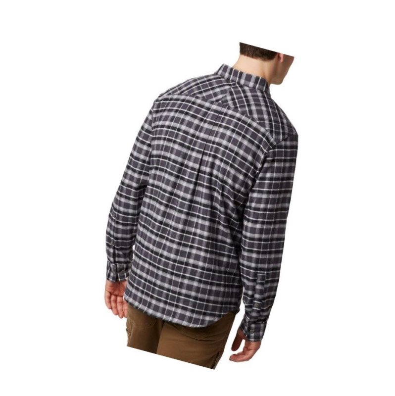 Columbia Flare Gun Stretch Flannel Big Gömlek Erkek Koyu Gri | 03546-DRJF