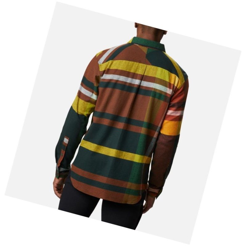 Columbia Flare Gun Stretch Flannel Big Gömlek Erkek Yeşil | 03517-MVTY