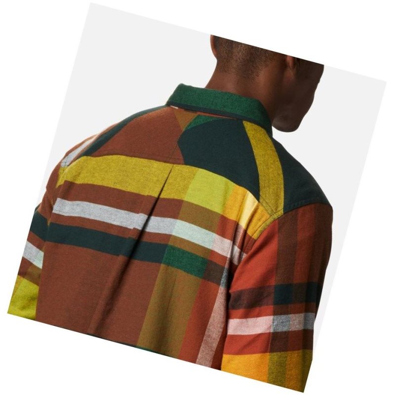 Columbia Flare Gun Stretch Flannel Big Gömlek Erkek Yeşil | 03517-MVTY