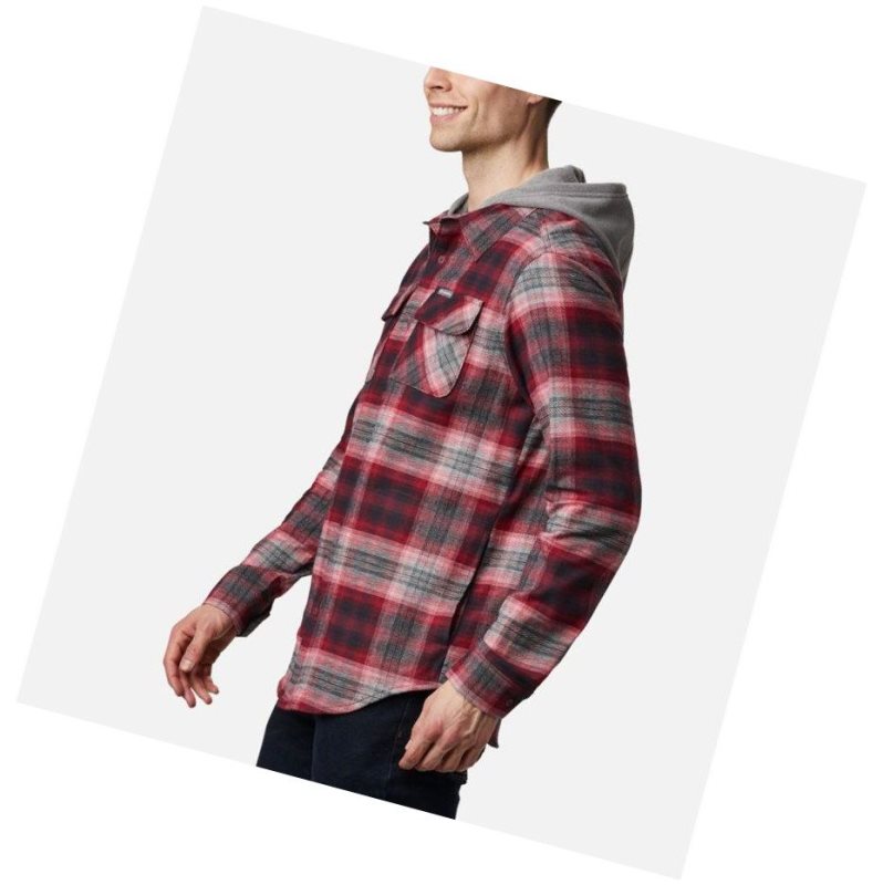 Columbia Flare Gun Stretch Flannel Gömlek Erkek Mavi Kırmızı | 84276-YNME