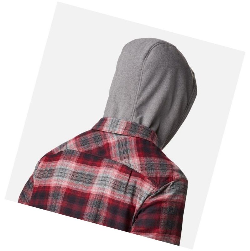Columbia Flare Gun Stretch Flannel Gömlek Erkek Mavi Kırmızı | 84276-YNME