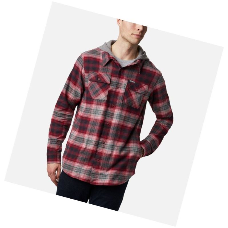 Columbia Flare Gun Stretch Flannel Gömlek Erkek Mavi Kırmızı | 84276-YNME