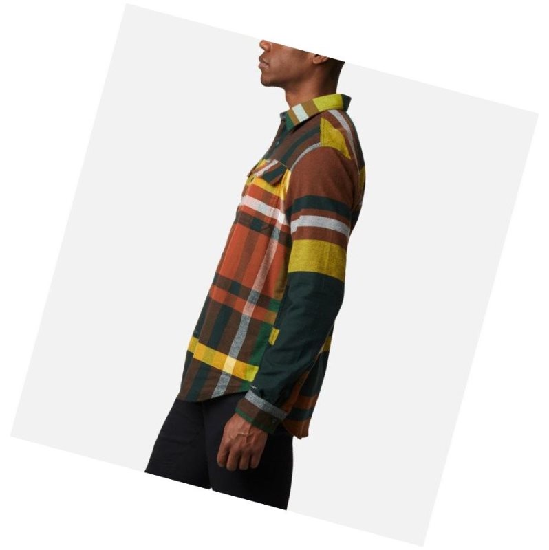 Columbia Flare Gun Stretch Flannel Gömlek Erkek Yeşil | 69420-CLUW