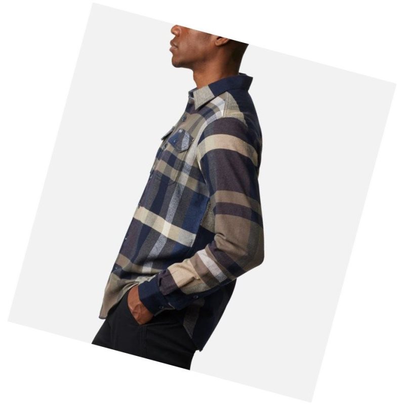 Columbia Flare Gun Stretch Flannel Gömlek Erkek Lacivert | 94237-GOUL